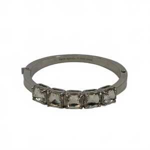 Kate Spade Silver Rhinestone Bangle Bracelet | Classic Elegance